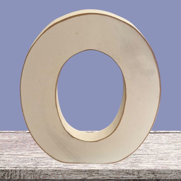 Alphabet Wall Decor, Craft, Large Wooden Letters O N E Distressed White 6" - Picture 3 of 13